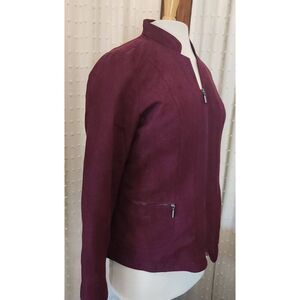 J16  Studio Works dressy faux suade jacket